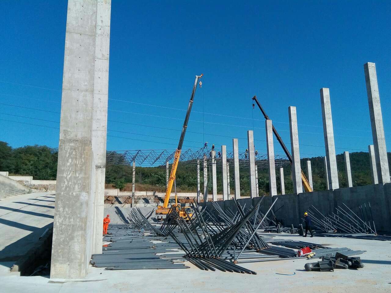 建德搅拌站网架